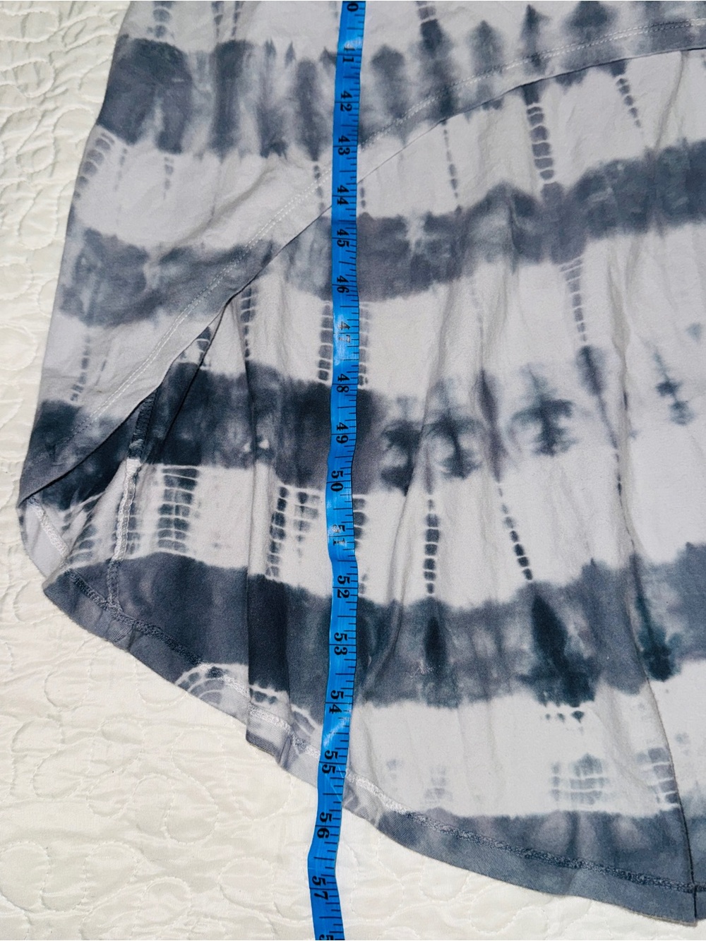 Athleta Women's High Low Gray Tie-Dye Maxi Jersey Dress - Picture 7 of 8